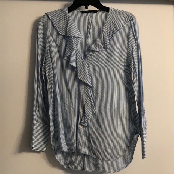 Zara Button Down Blouse - Size Small - Picture 1 of 5